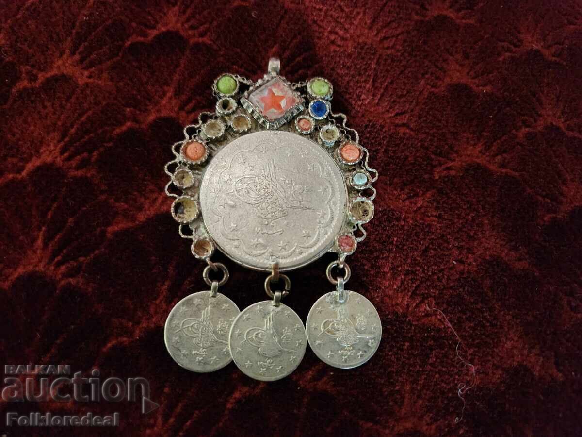 Amulet otoman de argint, amuletă antică autentică cu preț 320.00 BGN | € 163.61 Amulet otoman de argint, amuletă antică autentică cu preț 320.00 BGN | € 163.61
