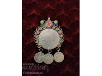 Amulet otoman de argint, amuletă antică autentică