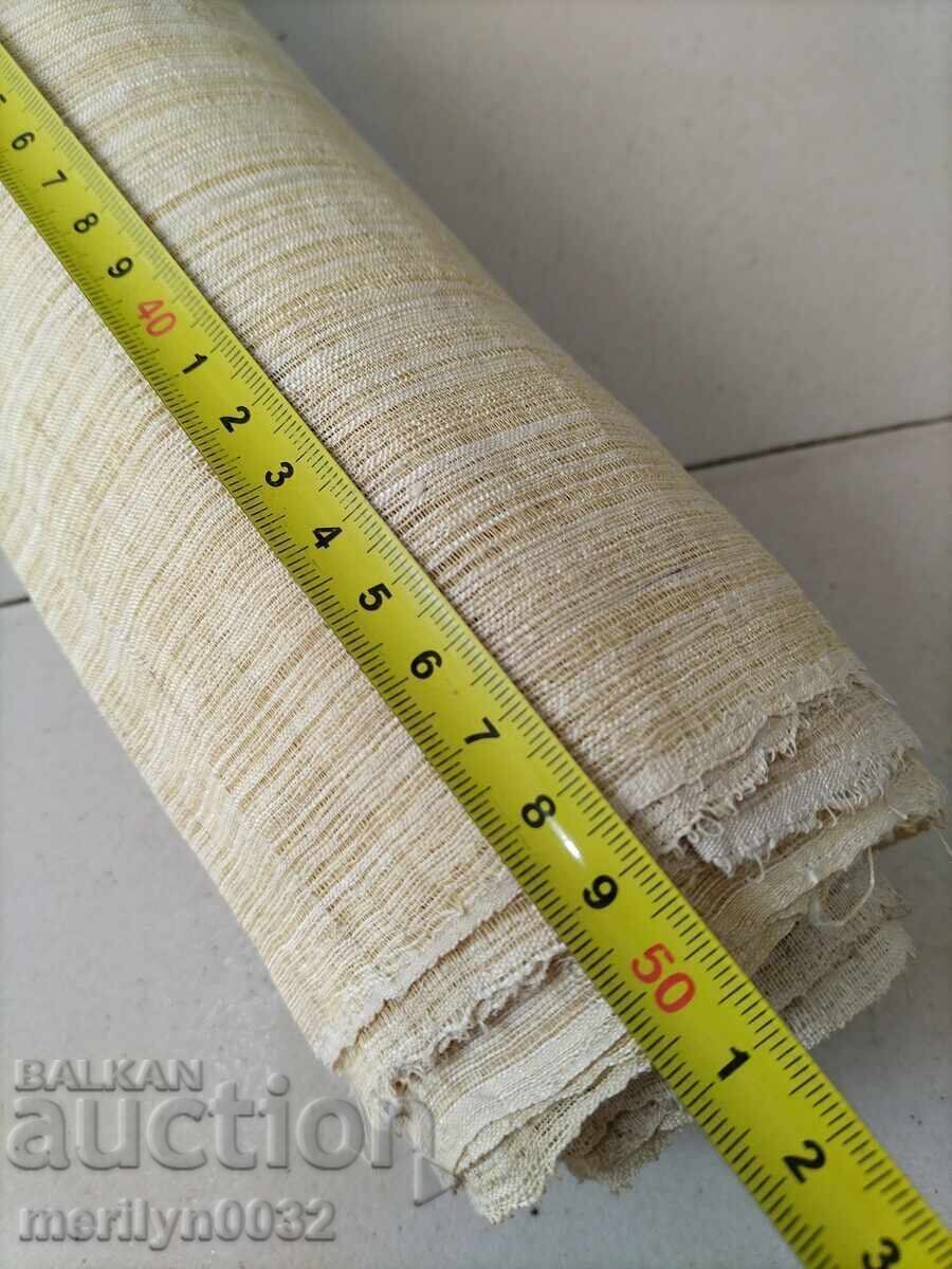Πλατίνενιο ρολό χειροποίητου υφαντού υφάσματος λινό 11.2/0,5 μέτρα - 5