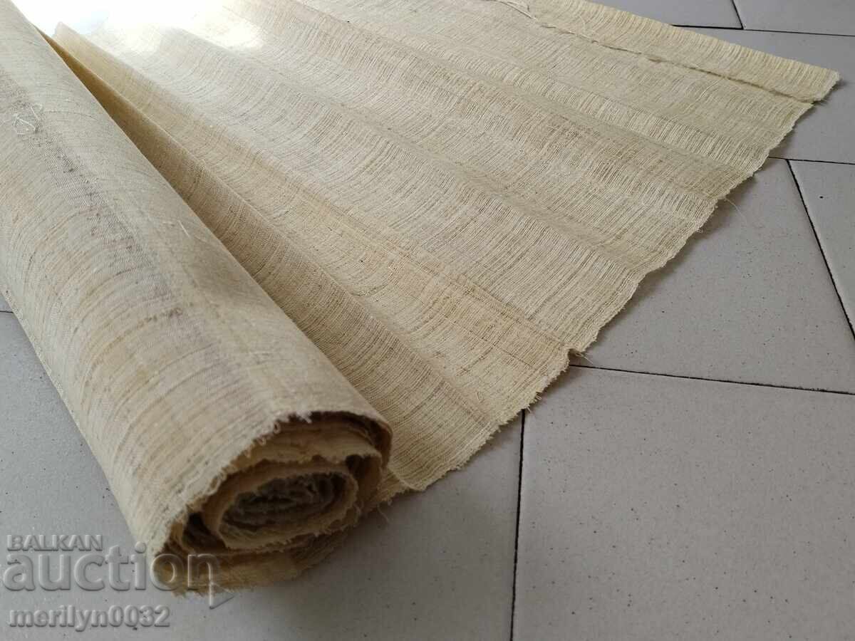 Πλατίνενιο ρολό χειροποίητου υφαντού υφάσματος λινό 11.2/0,5 μέτρα