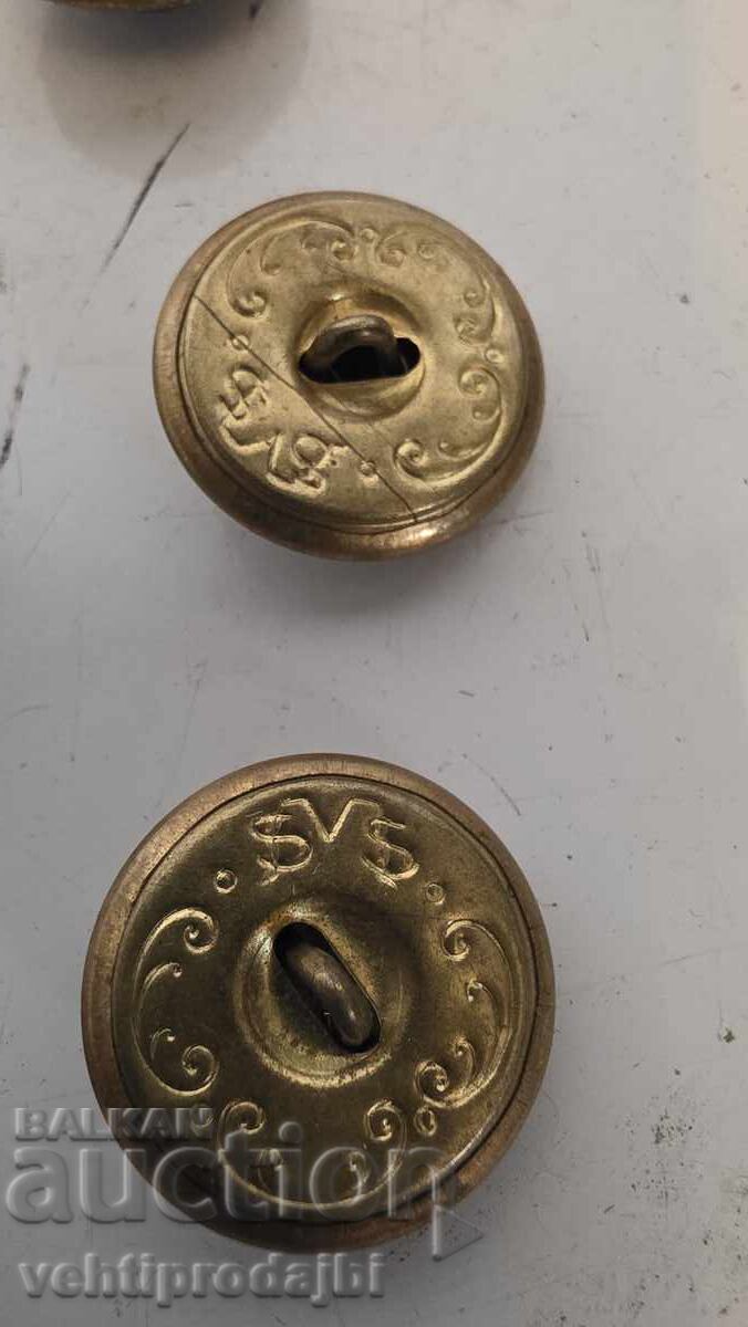 Παράδοση Κουμπιά από στρατιωτικό σακάκι, 6 τμχ, σετ! Βουλγαρία