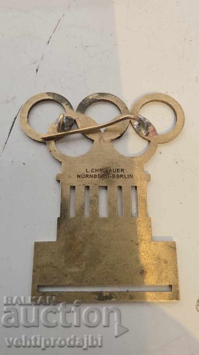 Σήμα Ολυμπιακών Αγώνων Βερολίνο 1936 με τιμή 60.00 BGN | € 30.68