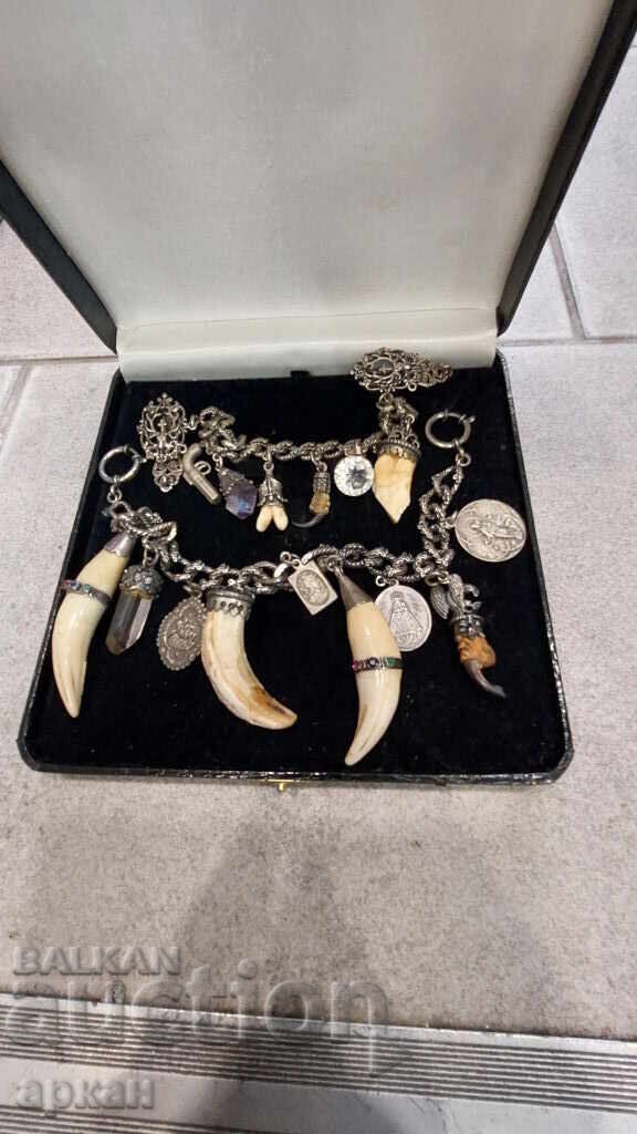 Bavaria - silver award hunting necklace - 2 pieces with price 2000.00 BGN | € 1022.58