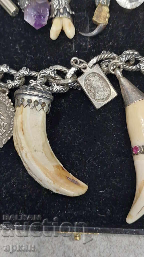 Bavaria - silver award hunting necklace - 2 pieces - 5