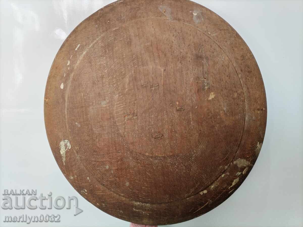 Painted wooden plate, small wooden picture - 7