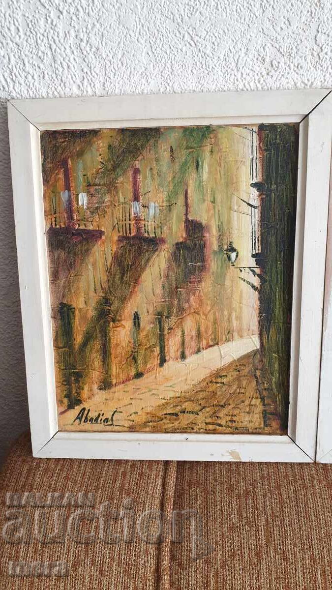 Cycle of Spanish Streets - Two Old Original Paintings with price 180.00 BGN | € 92.03