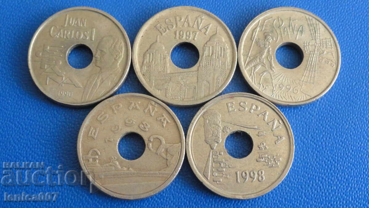 Аукцион Испания - 25 песети (5 броя) Аукцион Испания - 25 песети (5 броя)