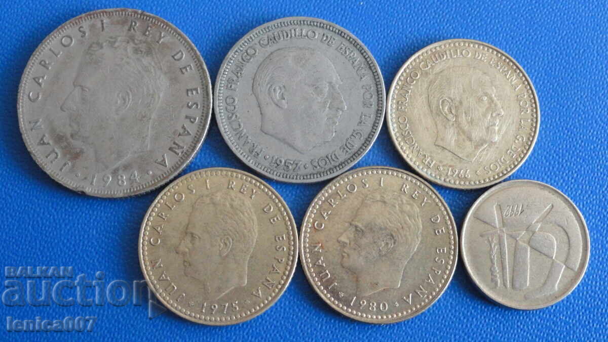 Spania - Monede (6 bucăți) cu preț € 1.15 | 2.25 BGN