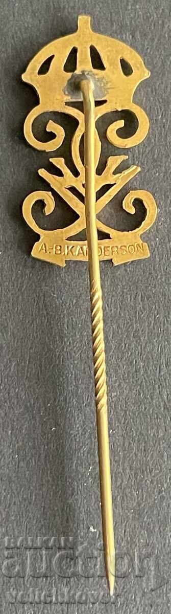 41015 Danemarca semn cu monograma Regelui Christian X din 1938 cu preț 8.00 BGN | € 4.09