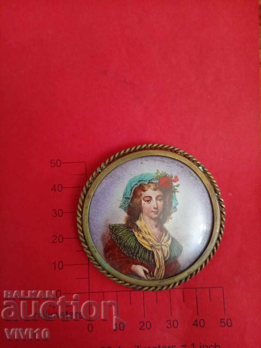 Старинна брошка Франция Старинна брошка Франция