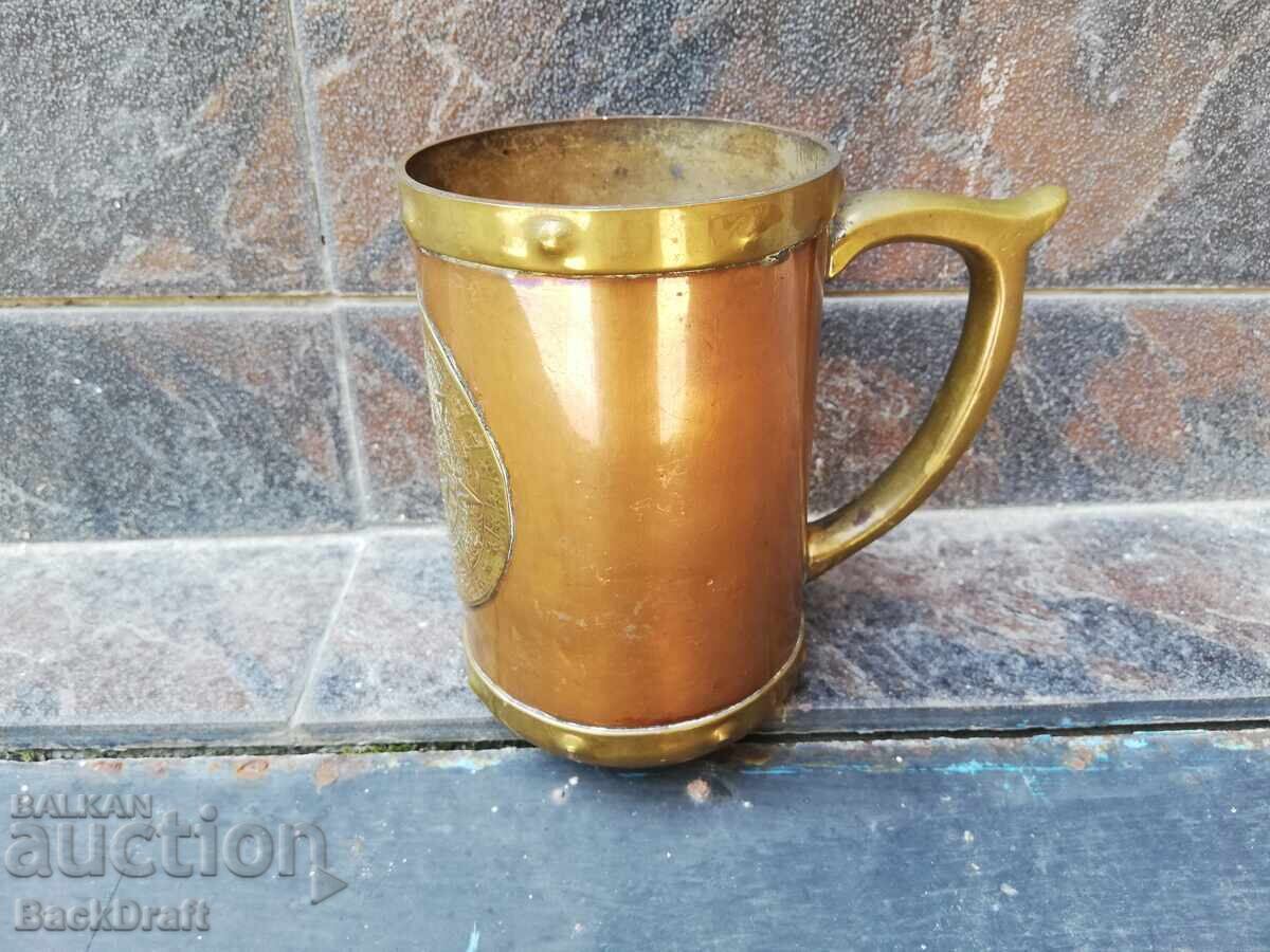 Аукцион Медна Чаша с Обков Месинг ,Халба Календар на Маите,Ацтеки