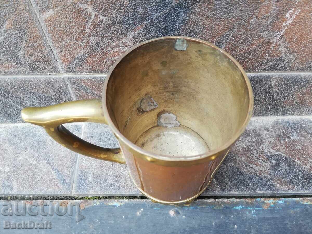 Медна Чаша с Обков Месинг ,Халба Календар на Маите,Ацтеки - 5