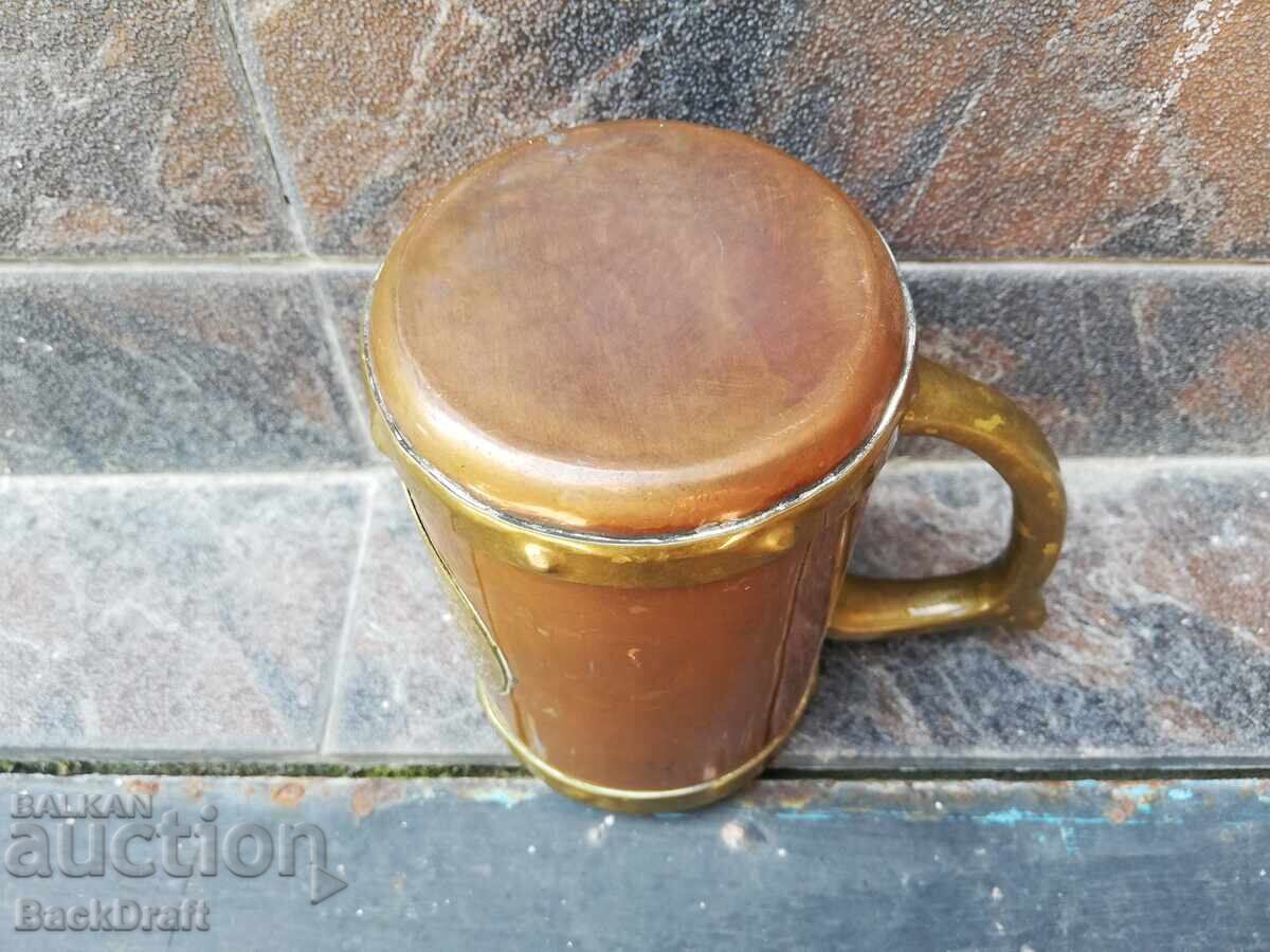 Медна Чаша с Обков Месинг ,Халба Календар на Маите,Ацтеки - 6