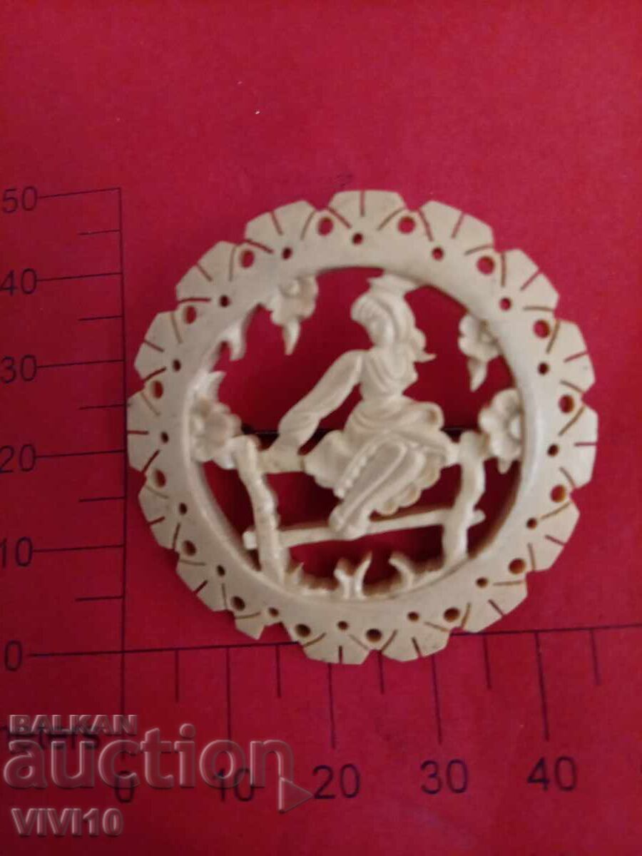 Antique brooch, Bakelite, France