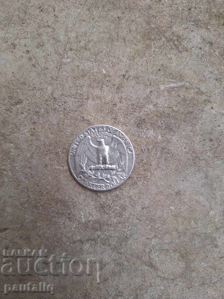 25 Cents 1964 USA Silver with price 16.00 BGN | € 8.18 25 Cents 1964 USA Silver with price 16.00 BGN | € 8.18