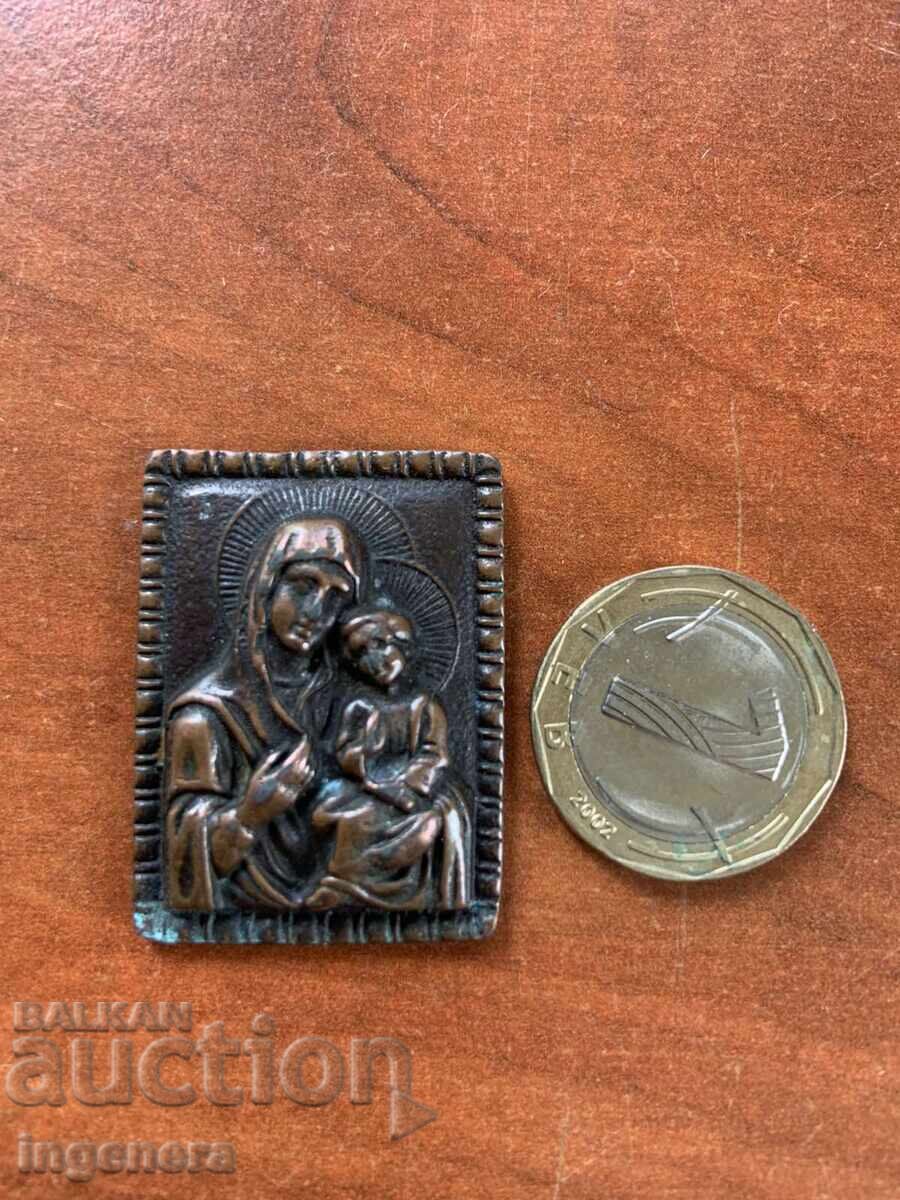 Livrarea ICONĂ MINI METAL ȘTAMPĂ BOGORODIȚA CU PRUNCUL Livrarea ICONĂ MINI METAL ȘTAMPĂ BOGORODIȚA CU PRUNCUL