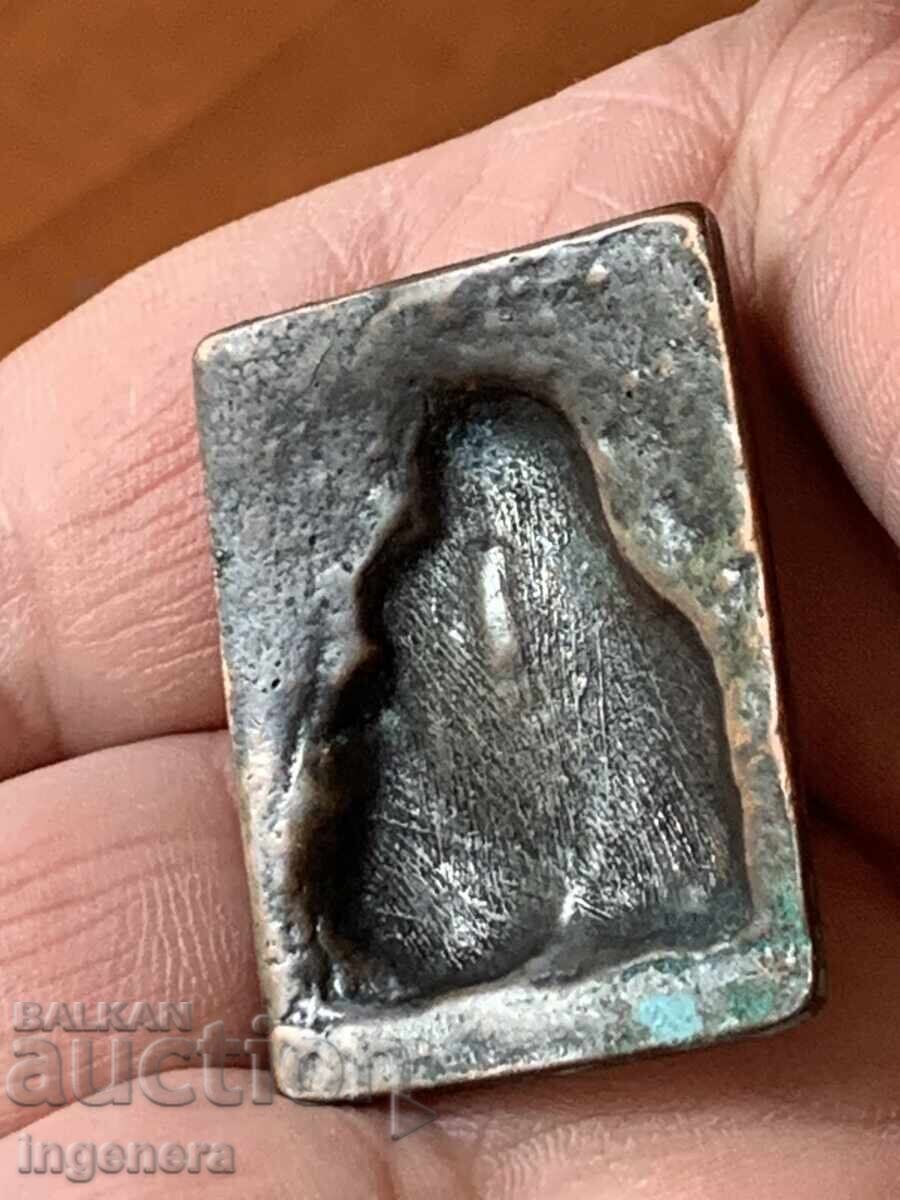 ICONĂ MINI METAL ȘTAMPĂ BOGORODIȚA CU PRUNCUL - 5 ICONĂ MINI METAL ȘTAMPĂ BOGORODIȚA CU PRUNCUL - 5