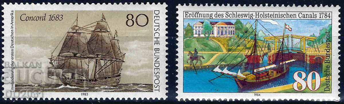 Γερμανία Δ.Γ. 1983/84 - πλοία MNH