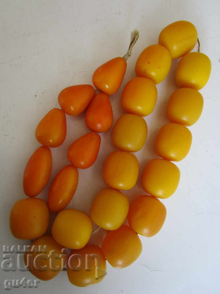 ❌❌❌ HUGE OLD RARE AMBER PRAYER BEADS, 283 gr. RRR ❌❌❌ - 5