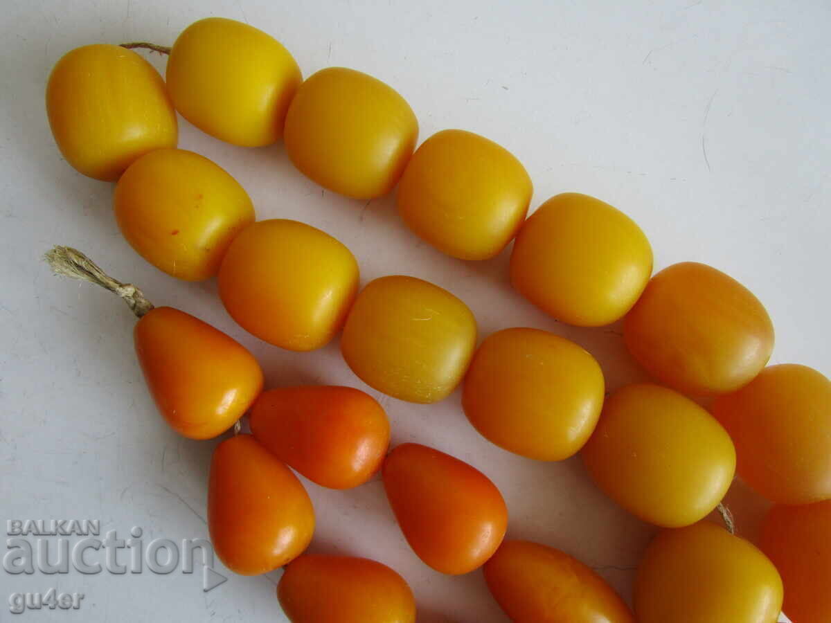 ❌❌❌ HUGE OLD RARE AMBER PRAYER BEADS, 283 gr. RRR ❌❌❌ - 6