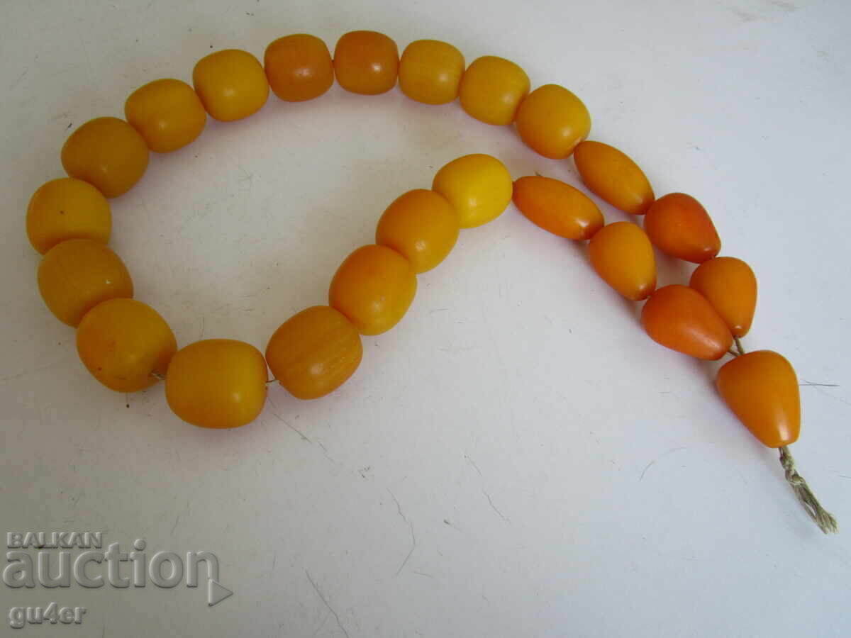 ❌❌❌ HUGE OLD RARE AMBER PRAYER BEADS, 283 gr. RRR ❌❌❌