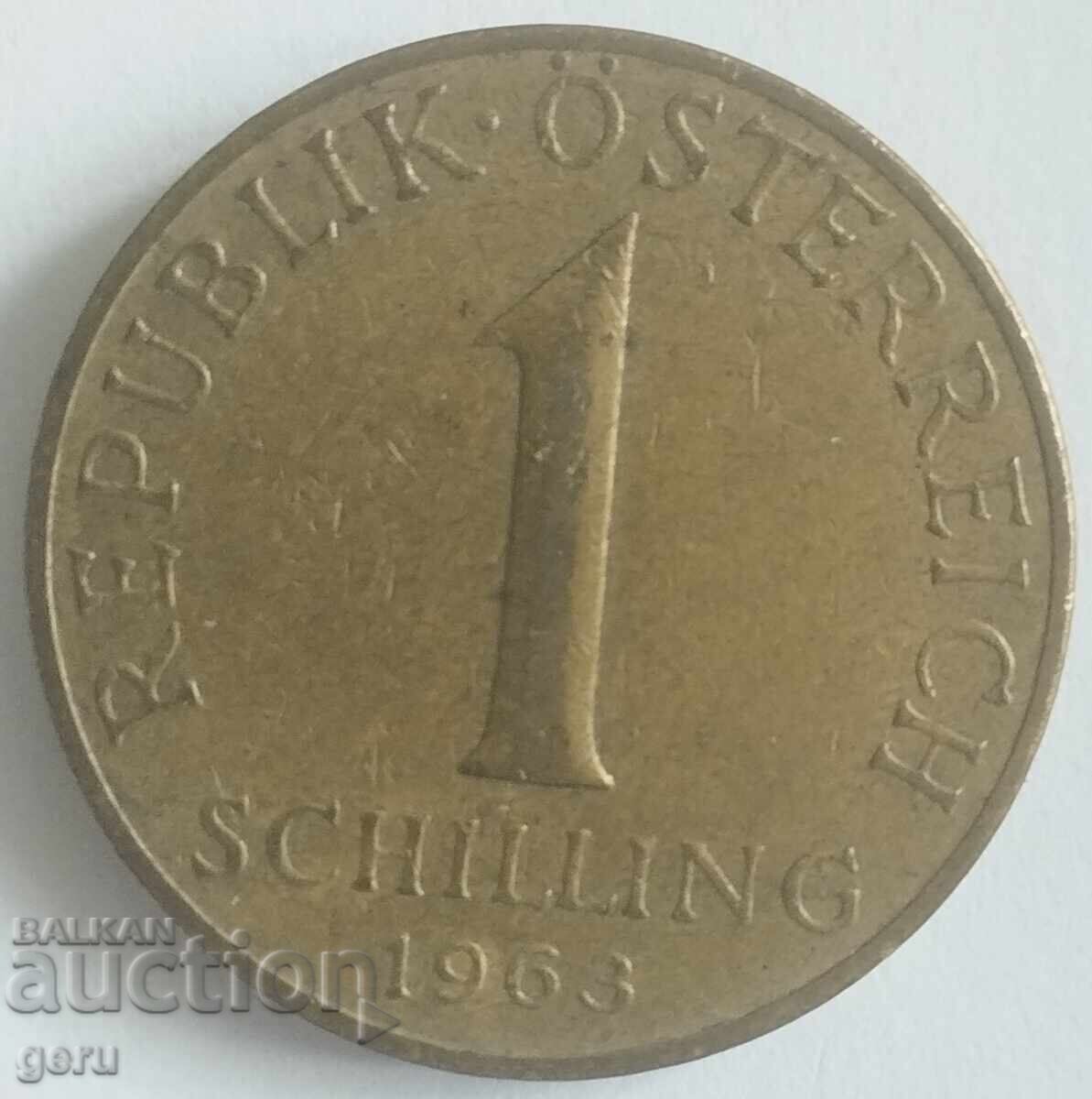 AUSTRIA 1 Schilling 1963 je5 AUSTRIA 1 Schilling 1963 je5