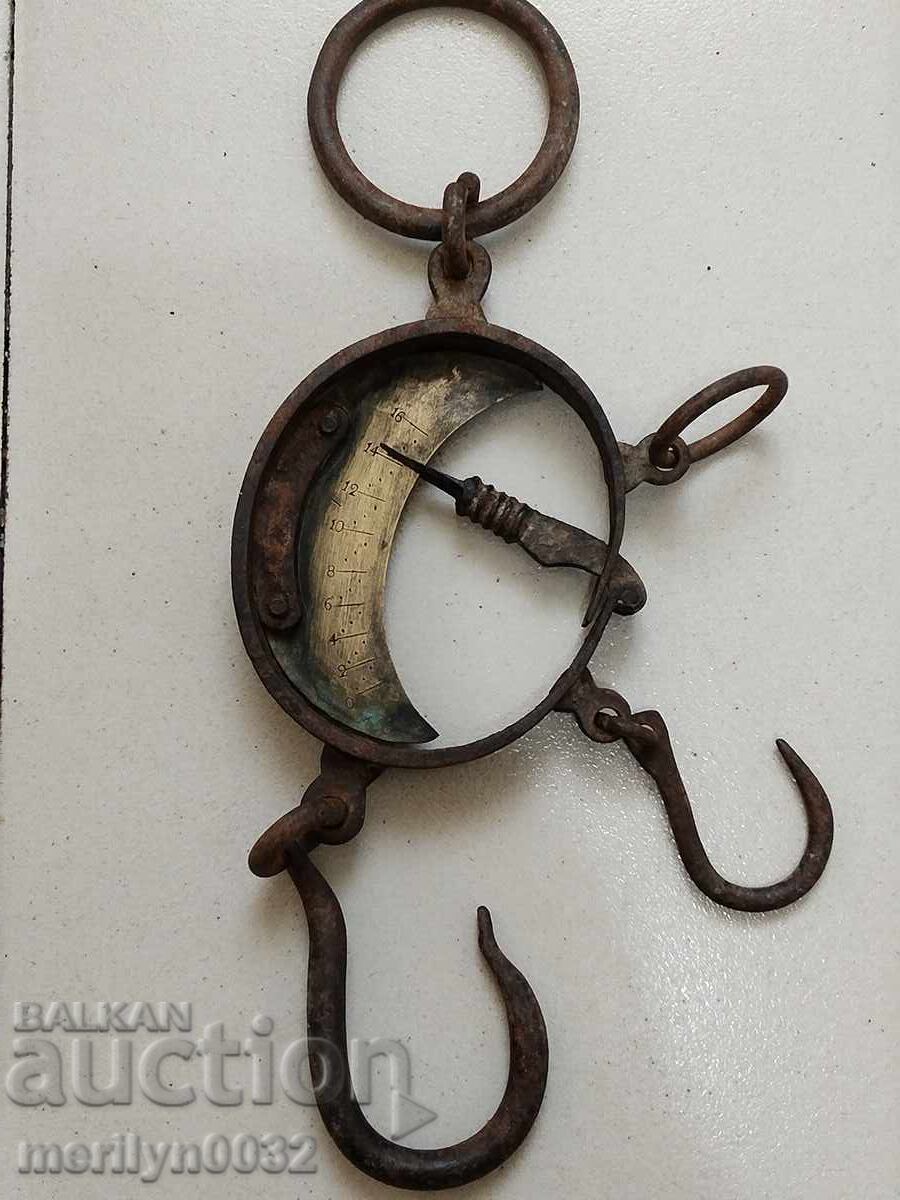 Old Ottoman scale in oki and kilos, scale, palanza with price 125.00 BGN | € 63.91