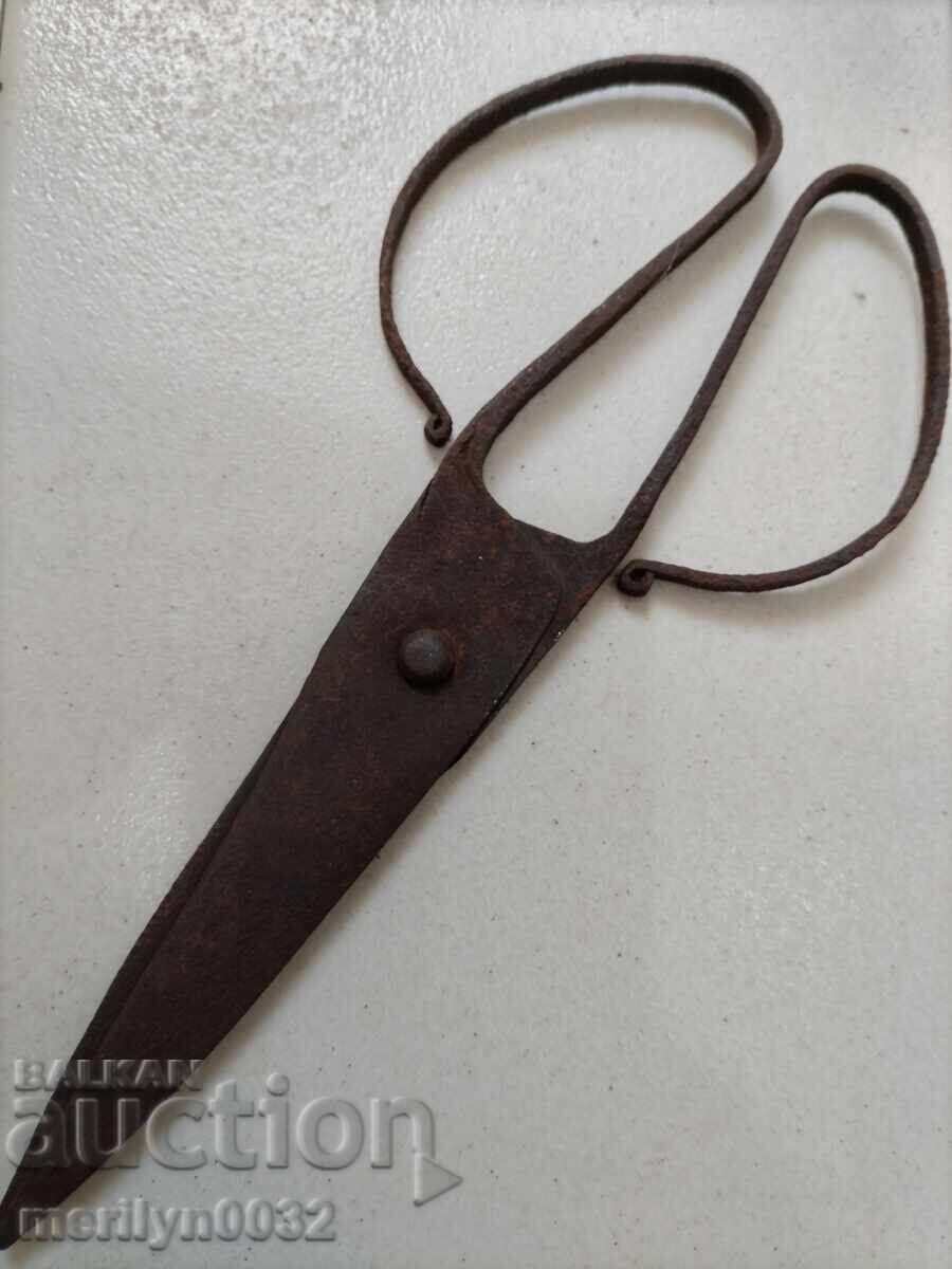Old forged scissors, knife, wrought iron scissors with price 42.00 BGN | € 21.47