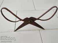 Foarfece vechi forjate, cuțit, foarfece din fier forjat