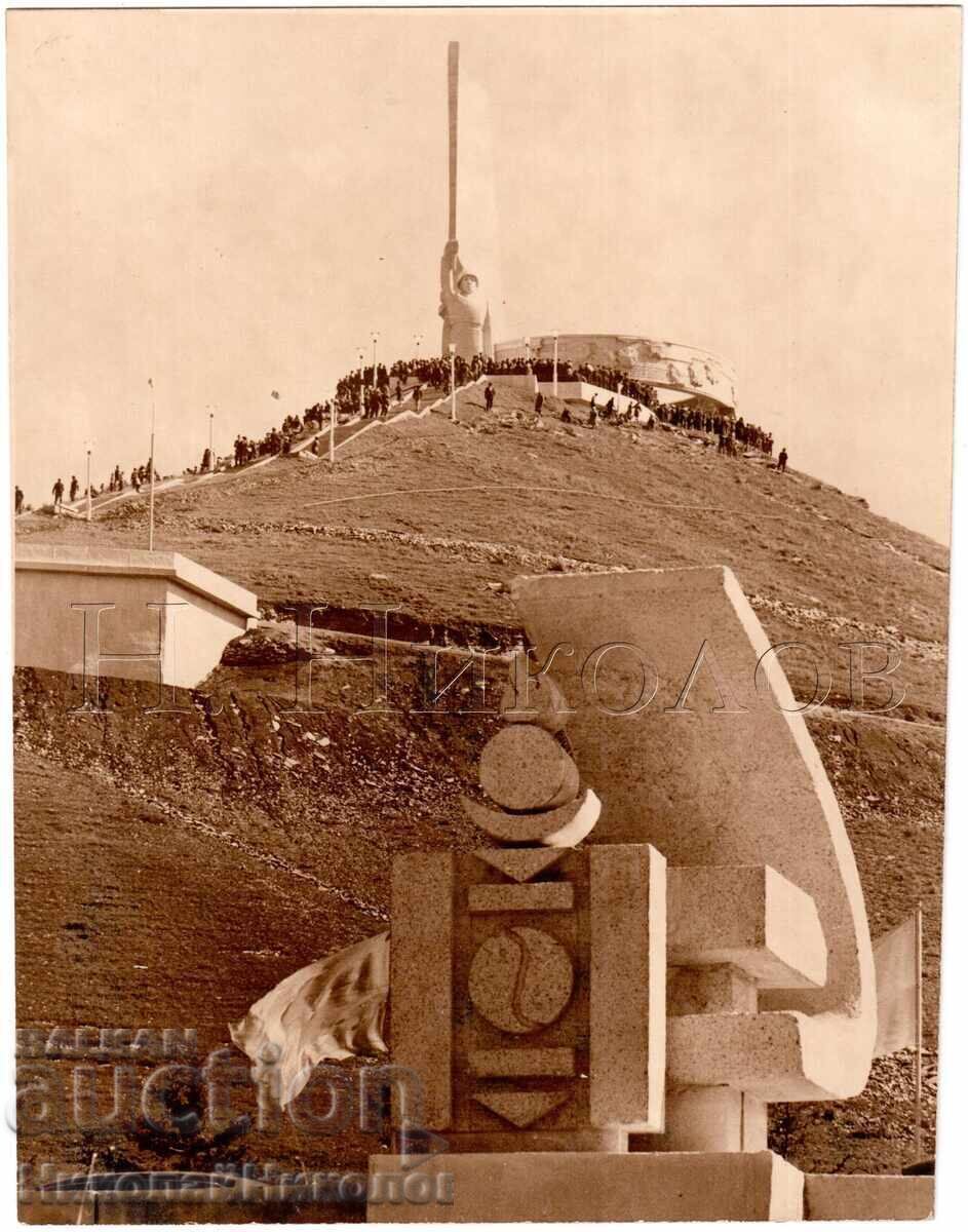 LARGE OLD PHOTO MONGOLIA ULAANBAATAR MONUMENT D988