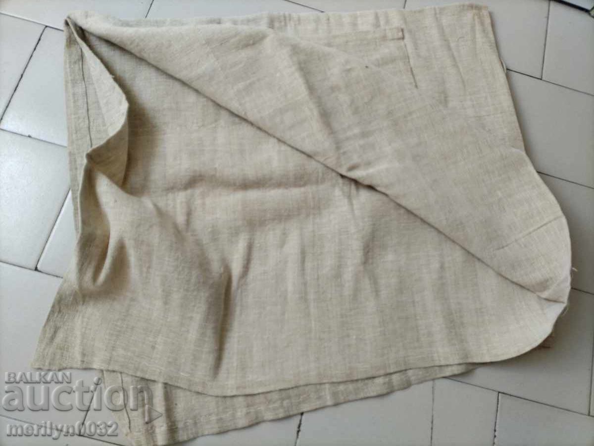 Стар ръчно тъкан плат лен 165/130 метра