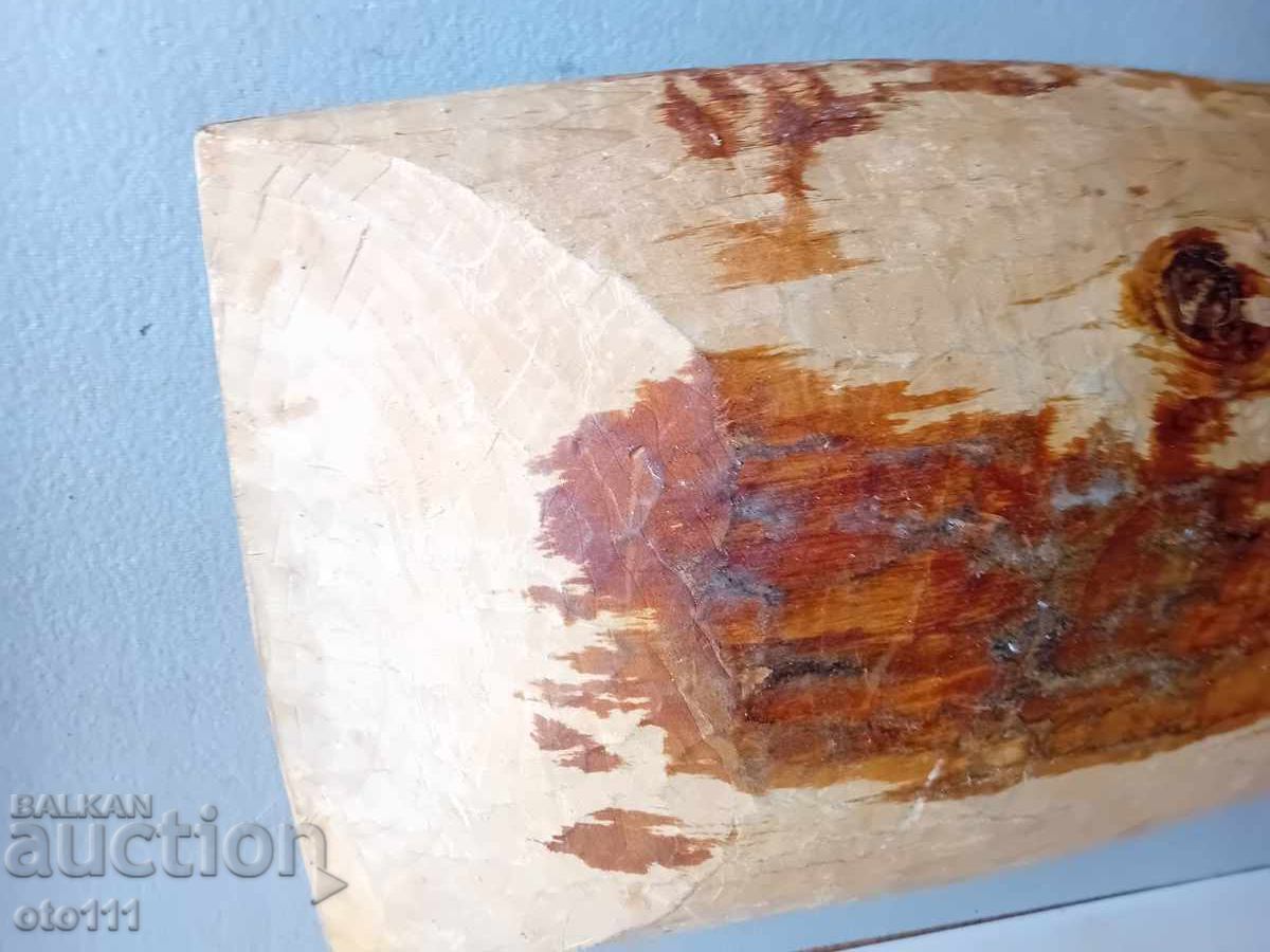 OLD WOODEN TROUGH, TUB - 5