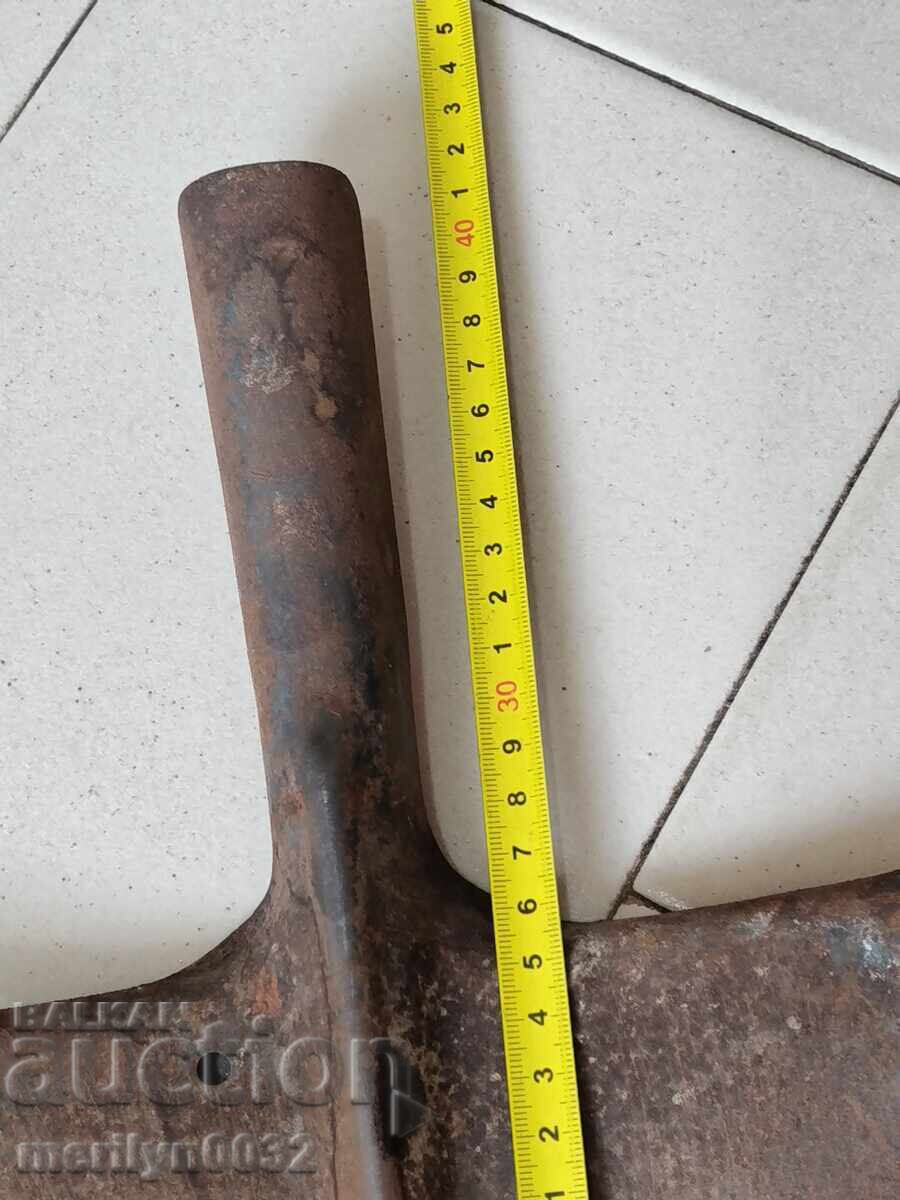 Military right shovel, wrought iron, unused - 7