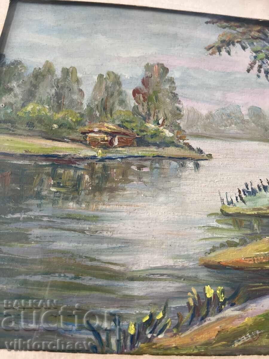 Стара майсторска картина - Пейзаж с цена 125.00 лв. | € 63.91 Стара майсторска картина - Пейзаж с цена 125.00 лв. | € 63.91