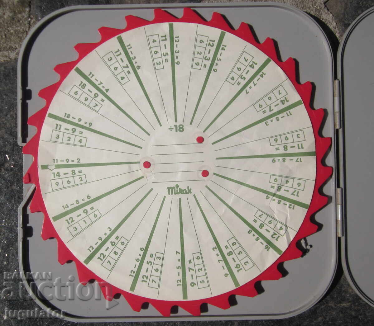 Mechanical mathematical device for calculating problems with price 35.00 BGN | € 17.90 Mechanical mathematical device for calculating problems with price 35.00 BGN | € 17.90