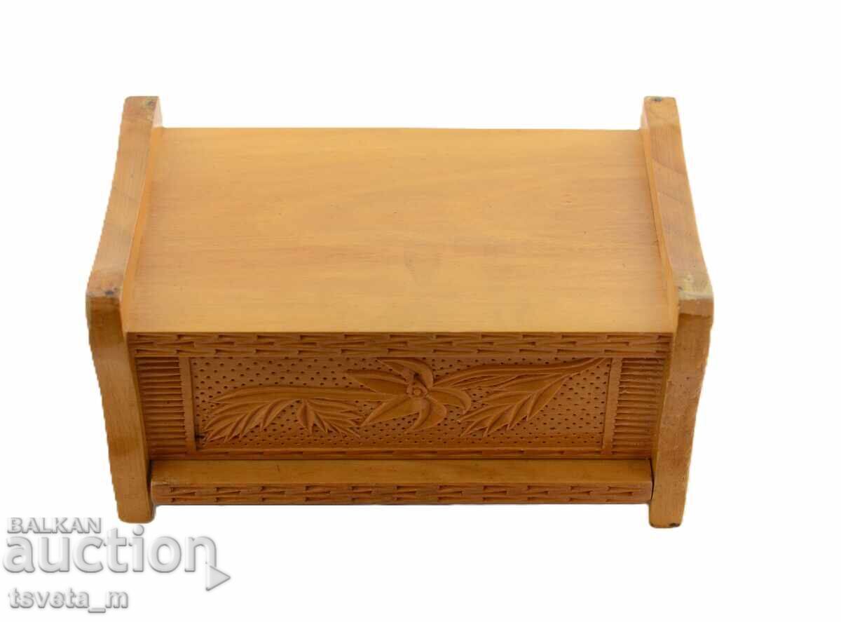 Ξύλινο κουτί σεντούκι ξυλόγλυπτο χειροποίητο - 7