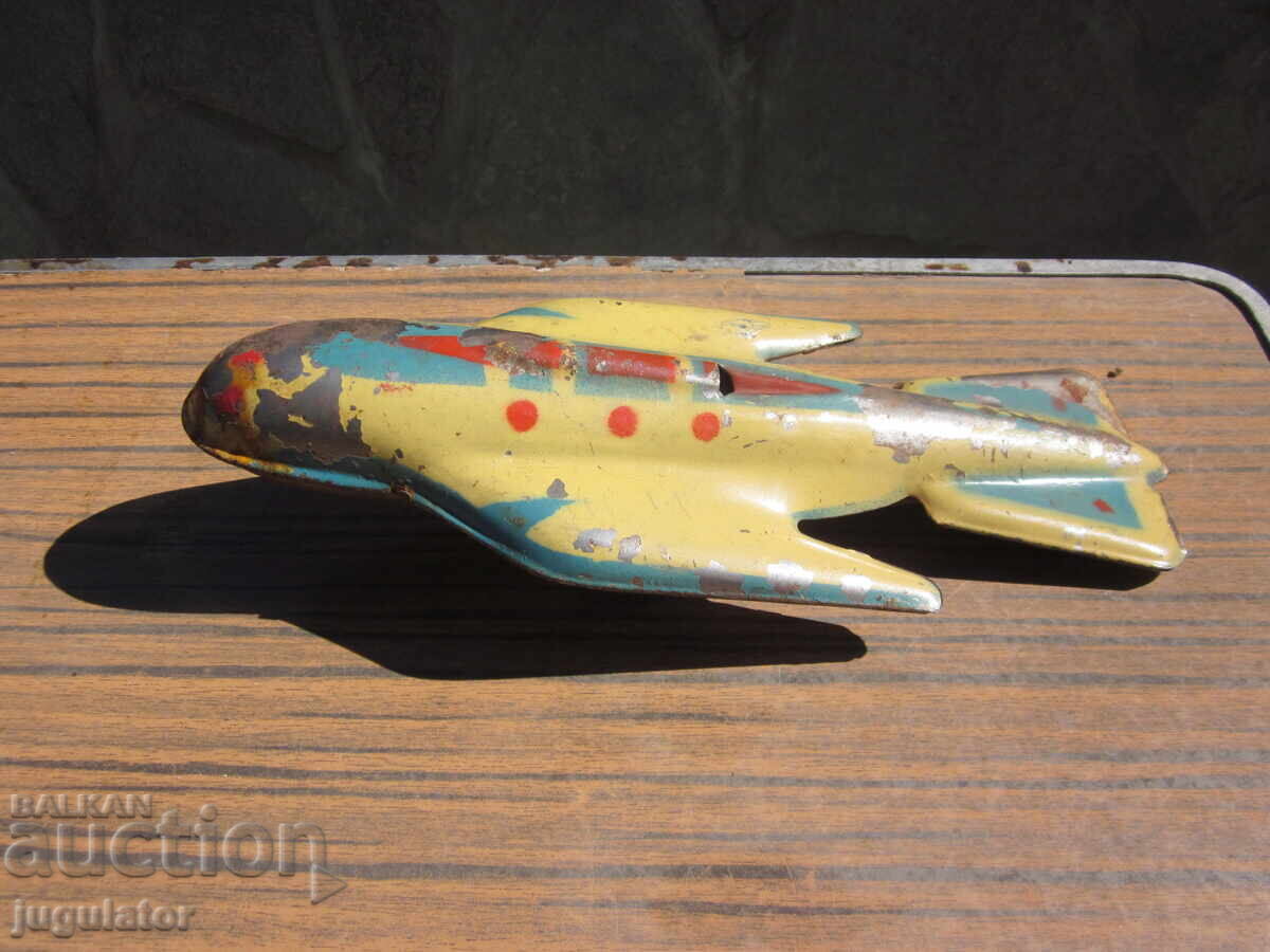 стара космическа ламаринена метална играчка ракета с цена 30.00 лв. | € 15.34 стара космическа ламаринена метална играчка ракета с цена 30.00 лв. | € 15.34