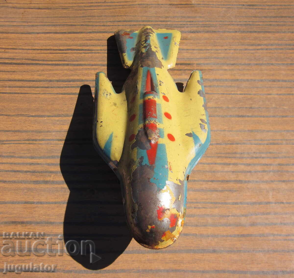 стара космическа ламаринена метална играчка ракета - 5 стара космическа ламаринена метална играчка ракета - 5