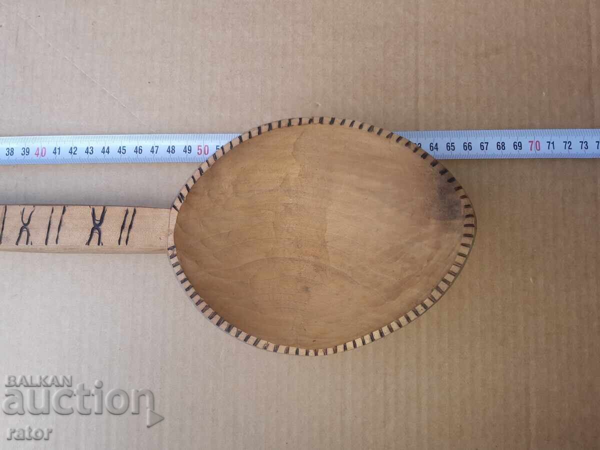 Доставка на Огромна  дървена лъжица , черпак ,  лъжици - 2 броя