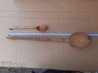 Huge wooden spoon, ladle, spoons - 2 pieces