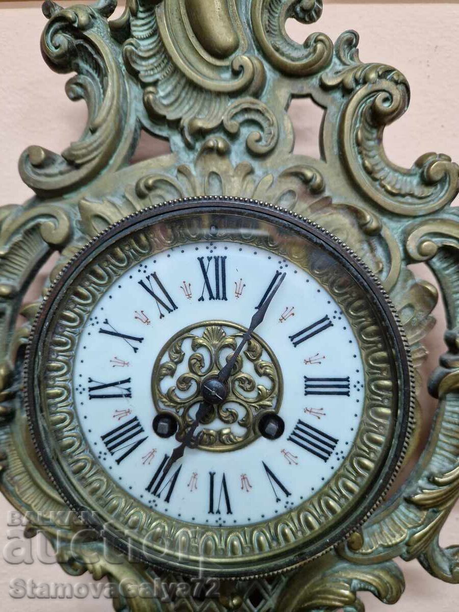 Rare Antique French Bronze Clock Japy Freres 1870 - 5