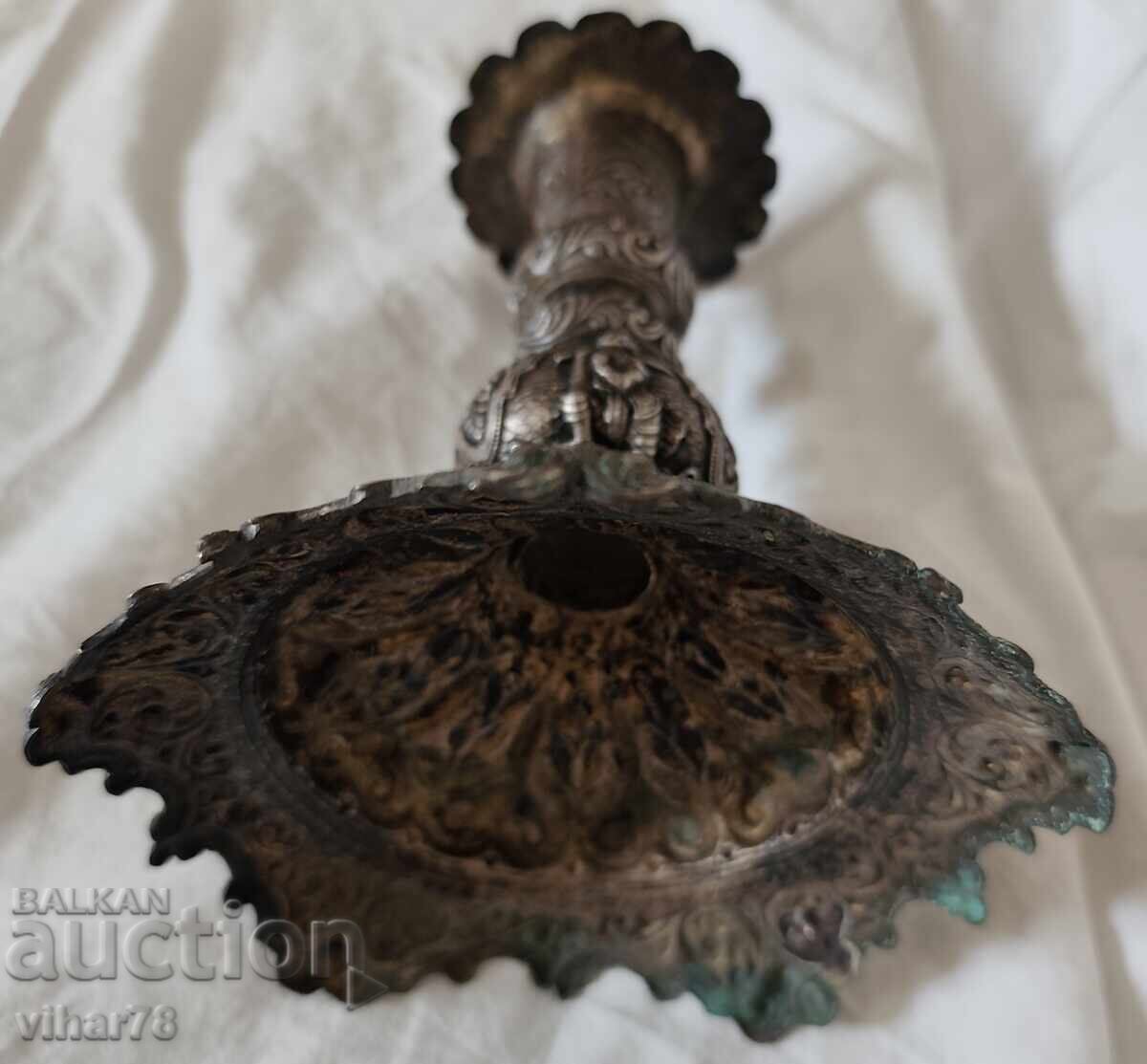 СТАР СРЕБЪРЕН СВЕЩНИК ПРОБА 950 - 6