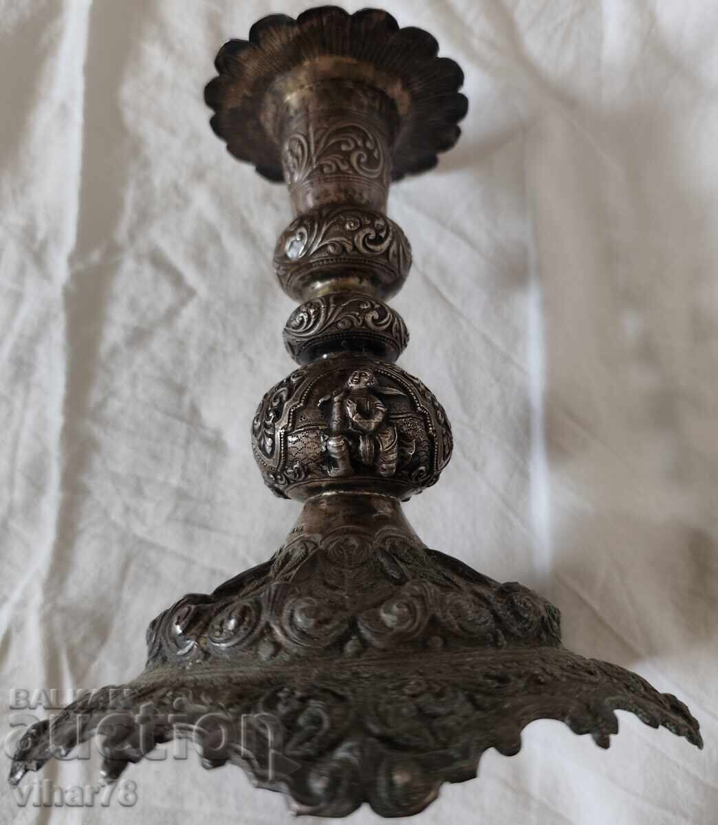 СТАР СРЕБЪРЕН СВЕЩНИК ПРОБА 950 - 7