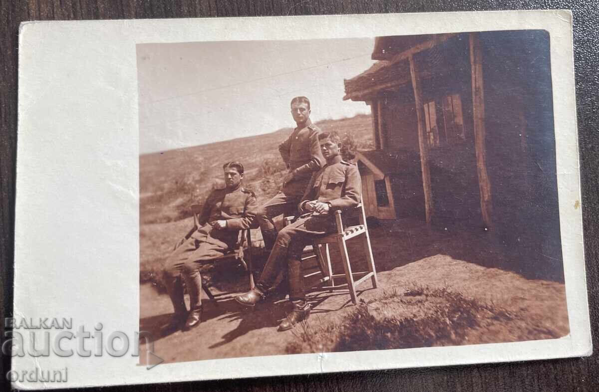 4960 Αξιωματικοί της Βουλγαρίας μπροστά από χαρακώματα και καταφύγια Α' ΠΠ 1918