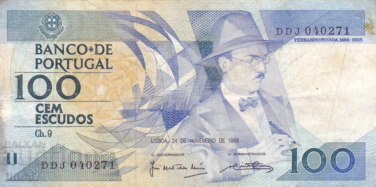 tino37- PORTUGAL - 100 ESCUDOS - 1988 with price 5.90 BGN | € 3.02