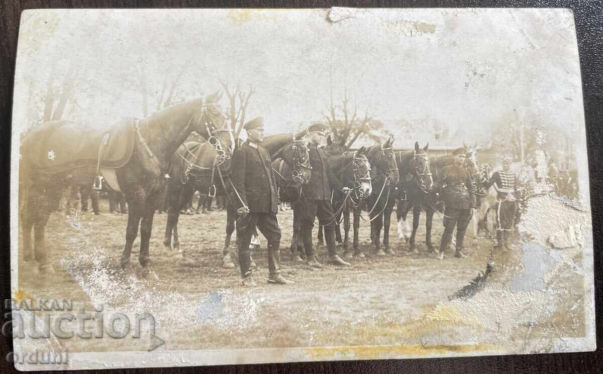 4964 Βασίλειο της Βουλγαρίας φωτογραφία φρουρών και βασιλικών ιπποκόμων 30-ες