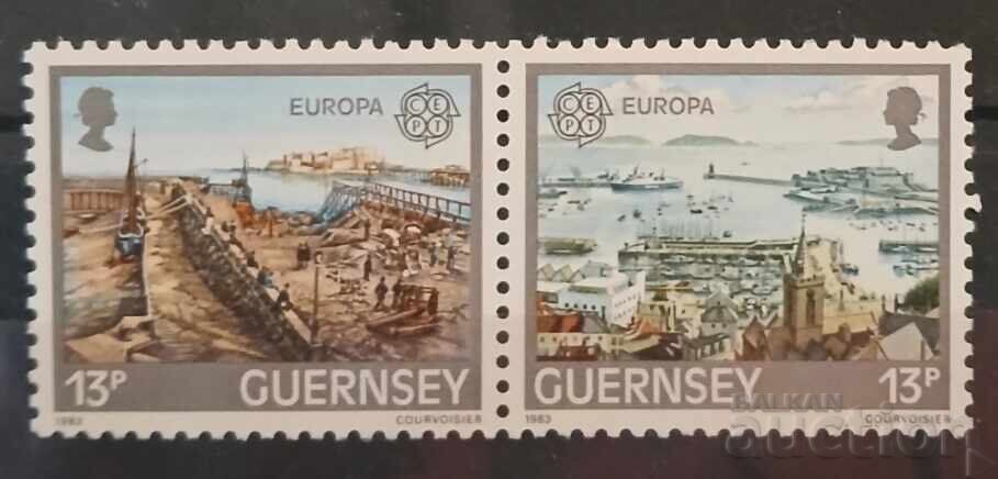 Guernsey/Guernsey 1983 Europe CEPT Buildings/Ships MNH