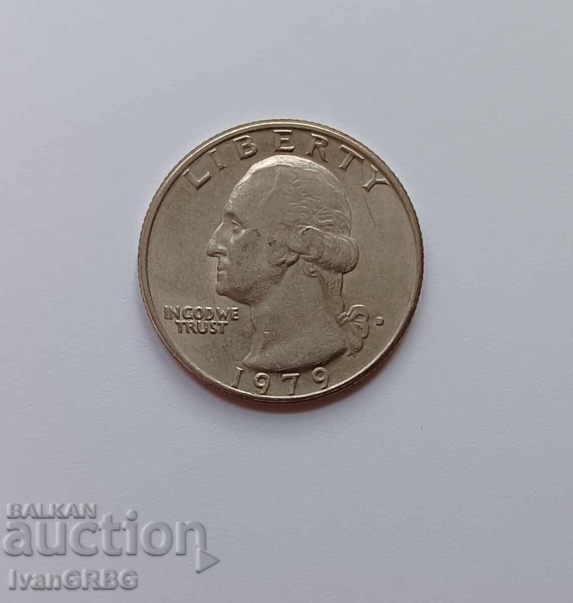 25 цента 1979 САЩ Америка Четвърт долар 1979 1/4 долар 1979 с цена 1.90 лв. | € 0.97