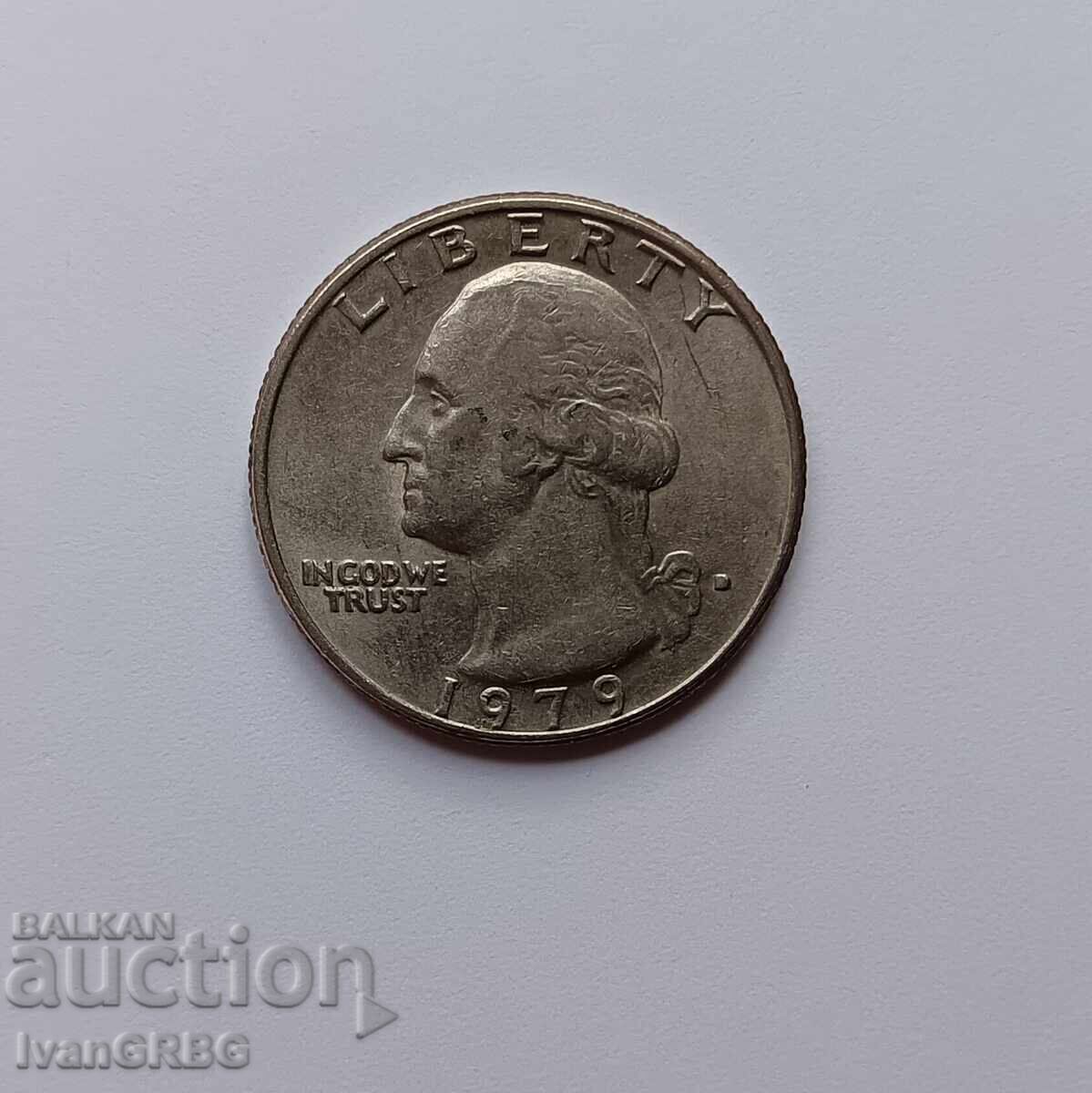 25 цента 1979 САЩ Америка Четвърт долар 1979 1/4 долар 1979