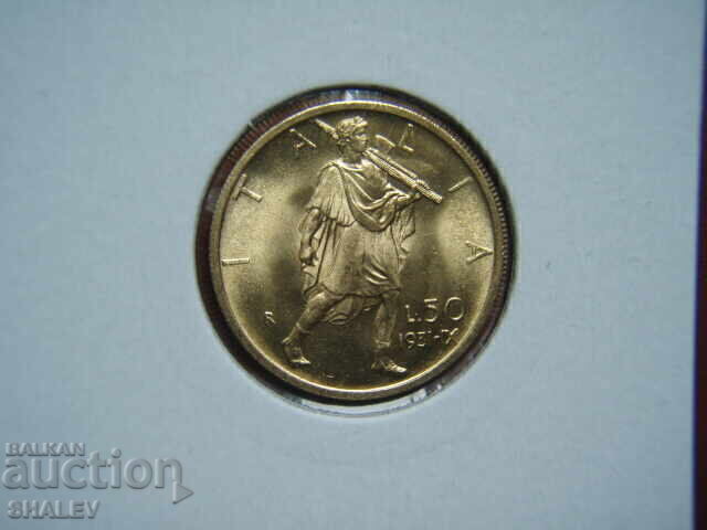 50 Lire 1931 IX Italy - Unc (gold) with price € 954.89 | 1867.60 BGN
